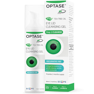 Optase Tea Tree Oil Eyelid Cleansing Gel - 50ml